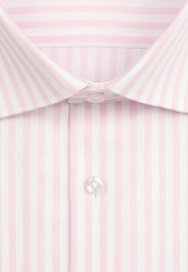Non-iron Struktur Business overhemd in Slim with Kentkraag in Roze/Pink |  Seidensticker Onlineshop