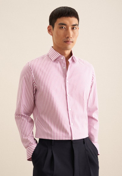 Slim Business Hemd Gestreift in Rosa/Pink | Seidensticker Onlineshop