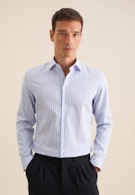 Non-iron Structure Business shirt in Slim with Kent-Collar in Light Blue |  Seidensticker Onlineshop