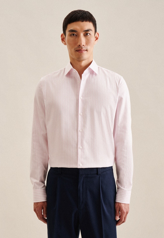 Slim Business shirt Stripes in Pink | Seidensticker online shop