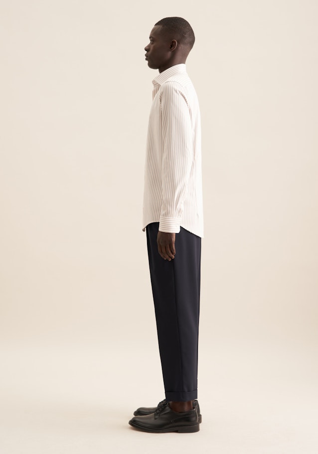 Slim Business Hemd Gestreift in Beige | Seidensticker Onlineshop