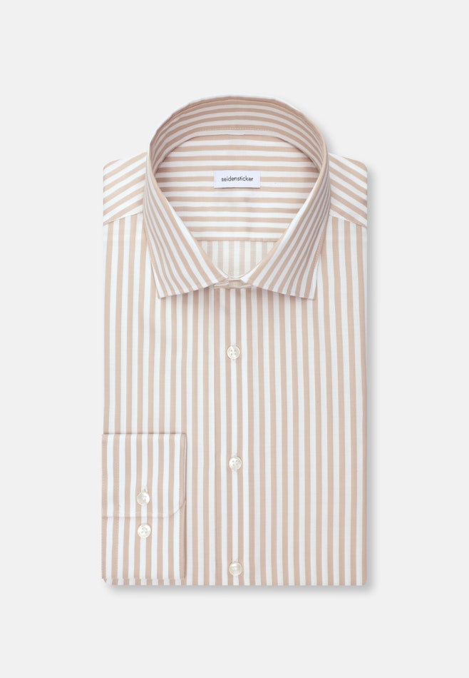 Slim Business Hemd Gestreift in Beige | Seidensticker Onlineshop