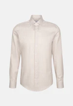 Slim Business Hemd Gestreift in Beige |  Seidensticker Onlineshop