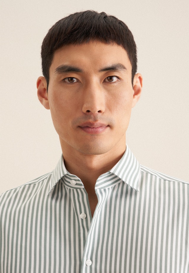 Slim Business Hemd Gestreift in Grün |  Seidensticker Onlineshop