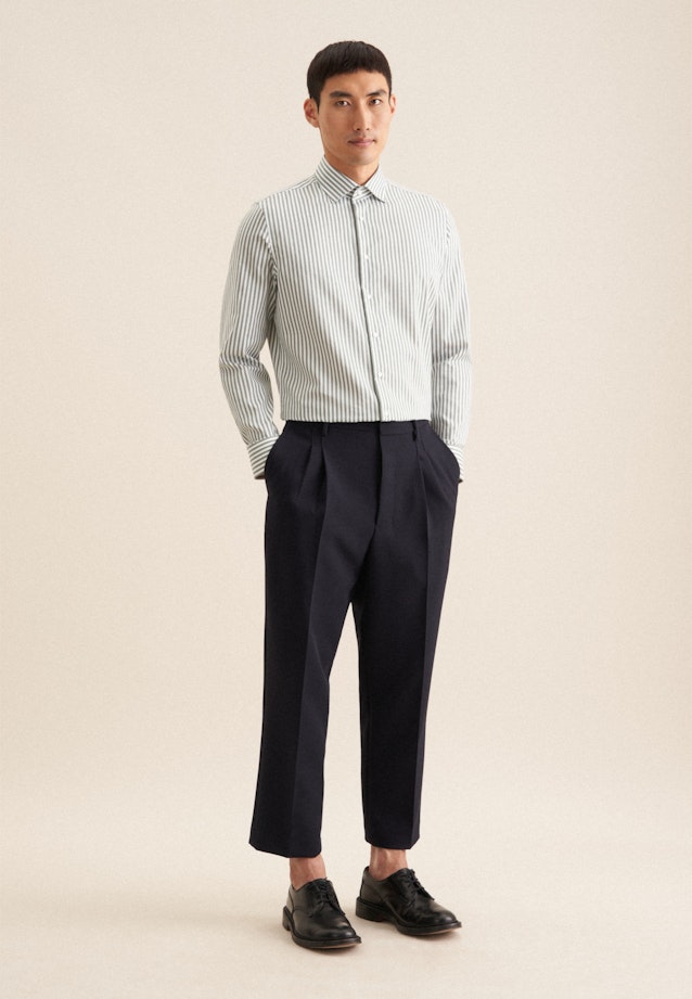 Slim Business Hemd Gestreift in Grün |  Seidensticker Onlineshop