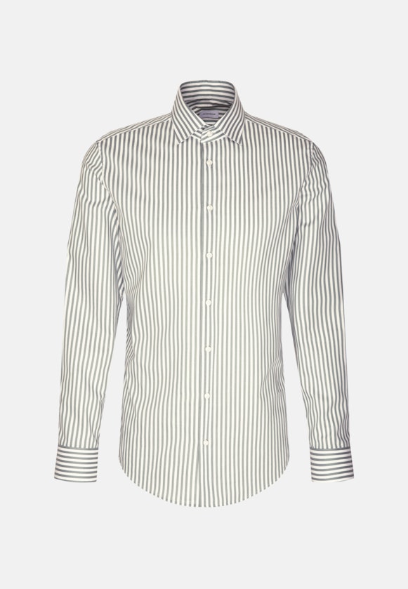 Slim Business Hemd Gestreift in Grün |  Seidensticker Onlineshop