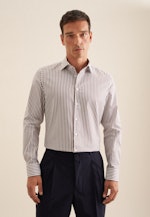 Slim Business Hemd Gestreift in Braun |  Seidensticker Onlineshop
