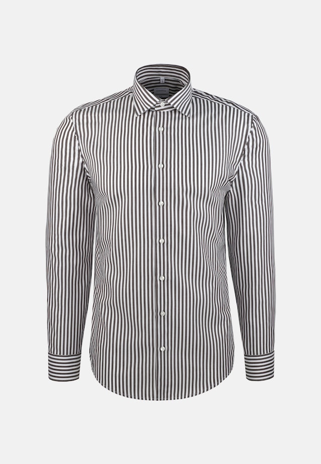 Slim Business Hemd Gestreift in Braun |  Seidensticker Onlineshop
