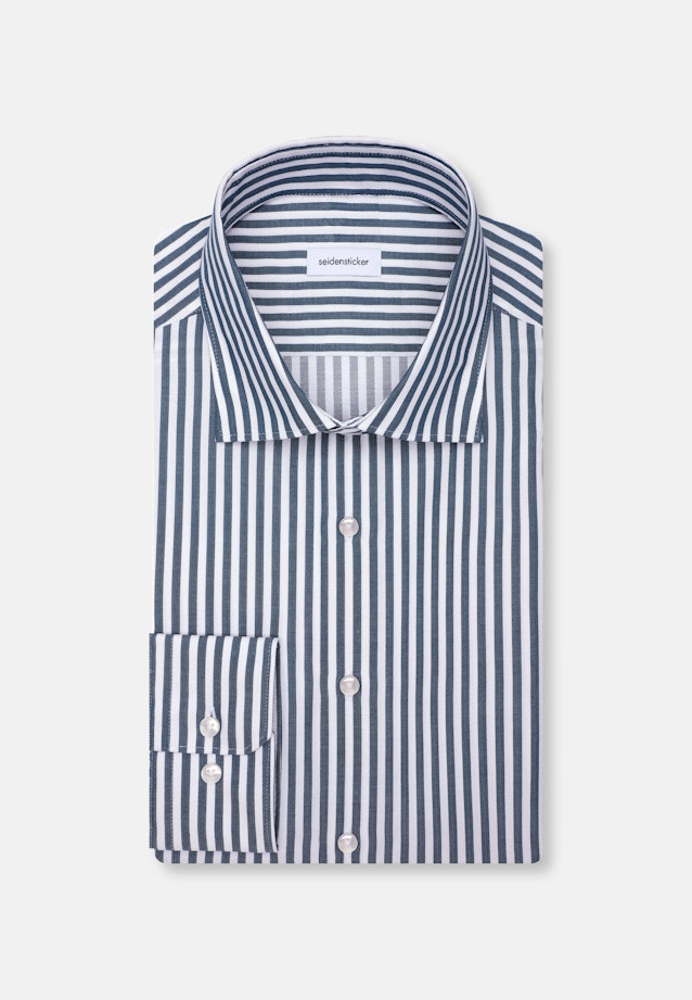 Slim Business Hemd Gestreift in Grün |  Seidensticker Onlineshop
