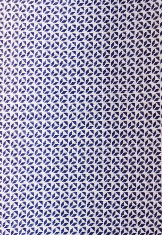 Regular Business Hemd Druck in Mittelblau |  Seidensticker Onlineshop