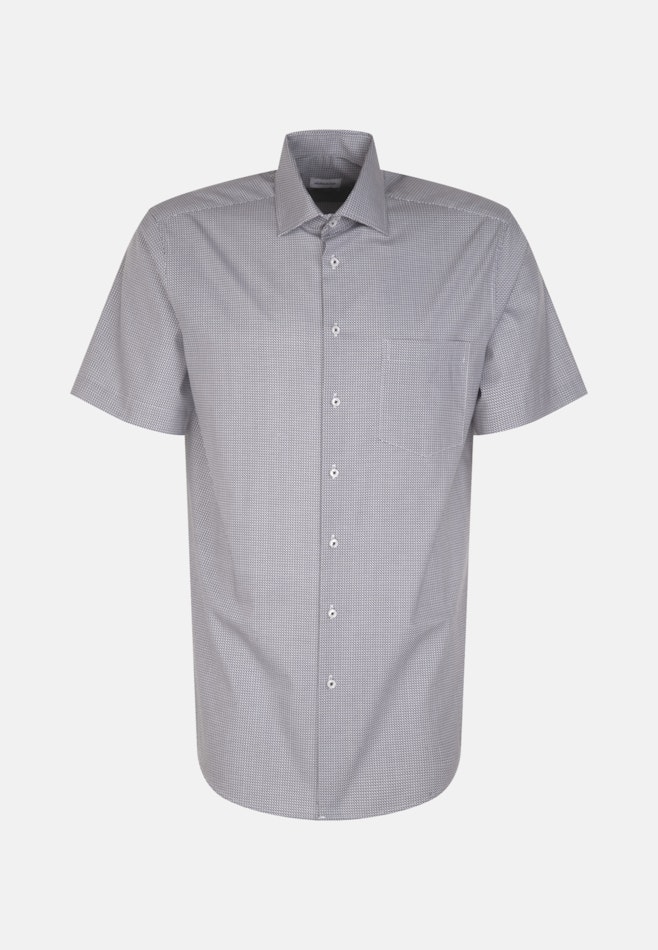 Chemise Business Regular Manche courte Col Kent dans Bleu Moyen | Boutique en ligne Seidensticker