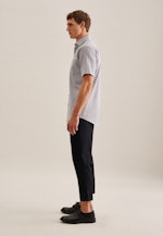 Regular Business Hemd Druck in Grau |  Seidensticker Onlineshop