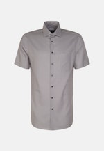 Chemise Business Regular Structuré Col Kent in Gris |  Seidensticker Onlineshop