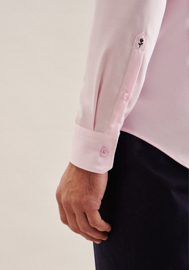 Bügelfreies Twill Business Hemd in Slim mit Kentkragen in Rosa/Pink |  Seidensticker Onlineshop