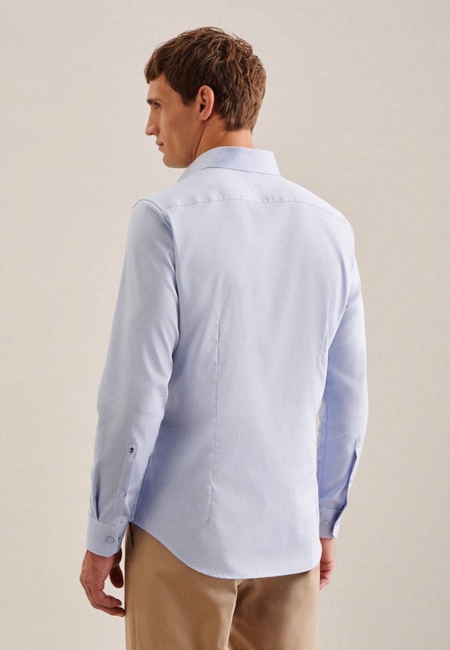 Non-iron Twill Business overhemd in Slim with Kentkraag in Lichtblauw | Seidensticker Onlineshop
