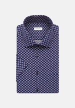 Poplin Short sleeve Business Shirt in Regular with Kent-Collar in Medium Blue |  Seidensticker Onlineshop