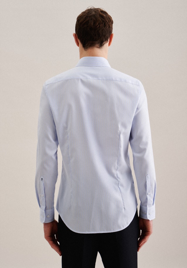 Non-iron Twill Business overhemd in Slim with Kentkraag in Lichtblauw | Seidensticker Onlineshop