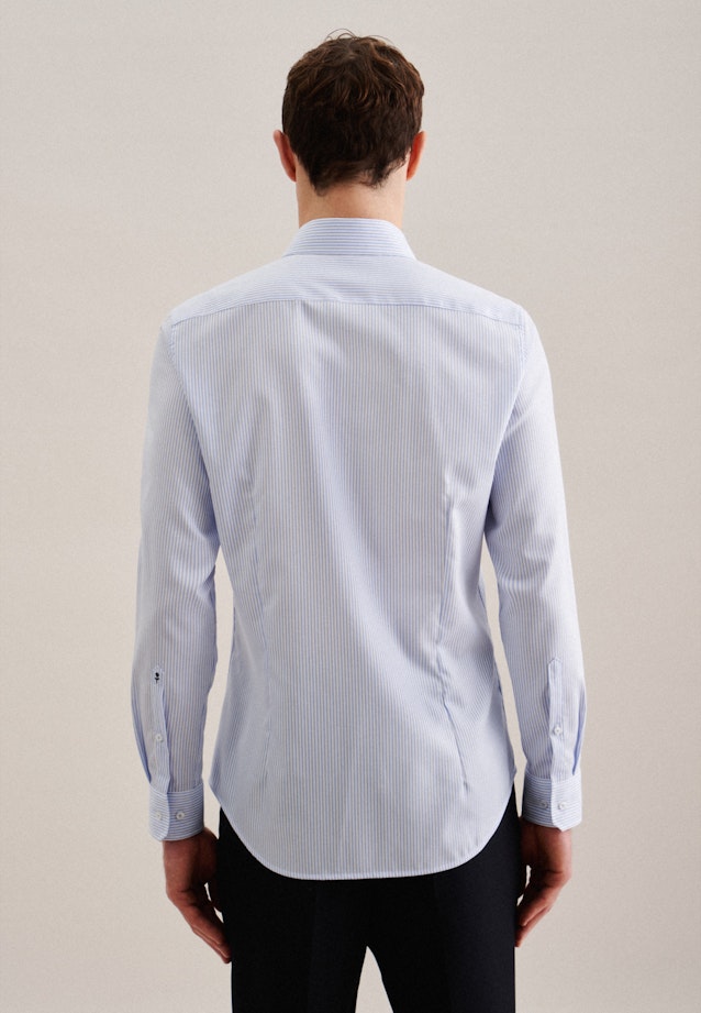 Non-iron Twill Business Shirt in Slim with Kent-Collar in Light Blue |  Seidensticker Onlineshop