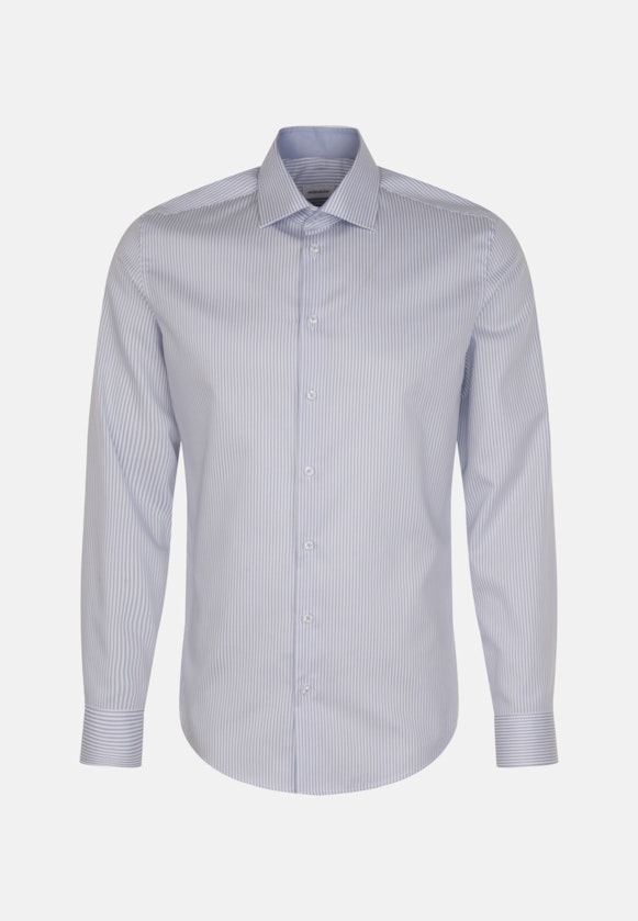 Non-iron Twill Business Shirt in Slim with Kent-Collar in Light Blue |  Seidensticker Onlineshop