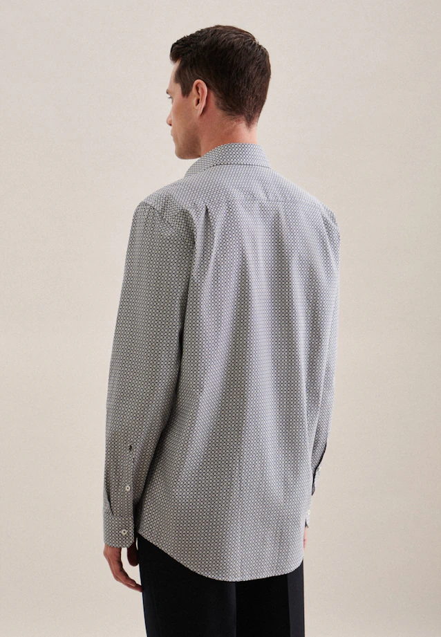 Regular Chemise d'affaires Imprimé in Vert |  Seidensticker Onlineshop