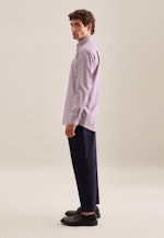 Regular Chemise d'affaires carreaux in Rose Fuchsia |  Seidensticker Onlineshop