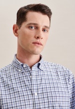 Non-iron Twill Business overhemd in Regular with Button-Down-Kraag in Lichtblauw |  Seidensticker Onlineshop