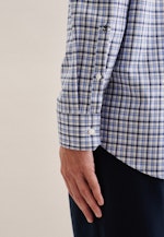 Non-iron Twill Business overhemd in Regular with Button-Down-Kraag in Lichtblauw |  Seidensticker Onlineshop