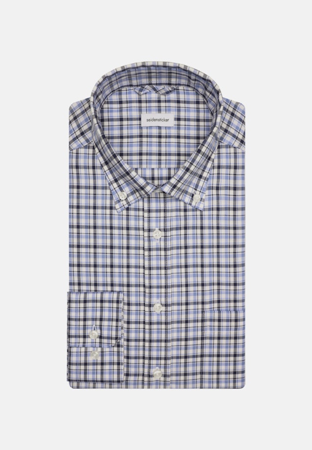 Non-iron Twill Business overhemd in Regular with Button-Down-Kraag in Lichtblauw |  Seidensticker Onlineshop