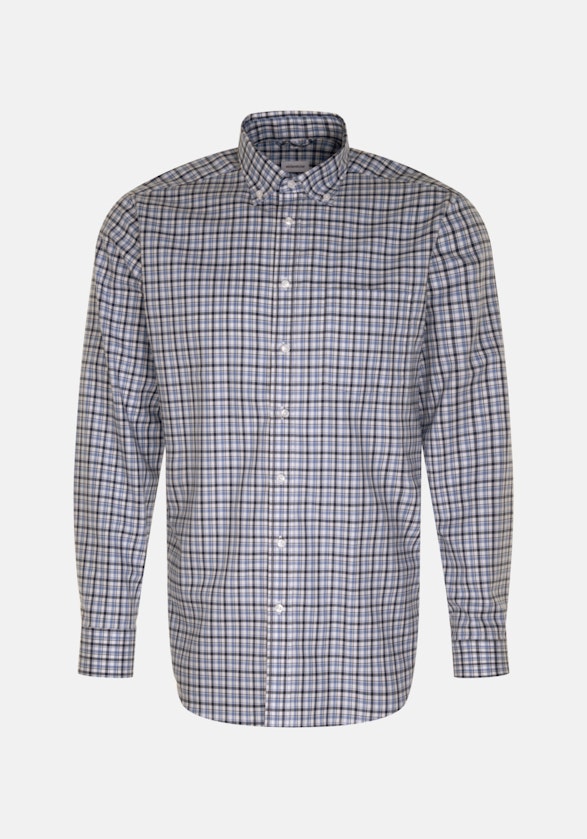 Bügelfreies Twill Business Hemd in Regular mit Button-Down-Kragen in Hellblau |  Seidensticker Onlineshop