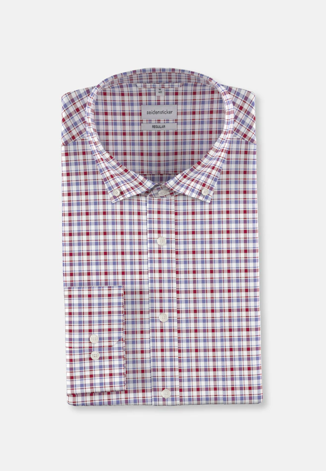 Regular Chemise d'affaires carreaux dans Rouge | Boutique en ligne Seidensticker