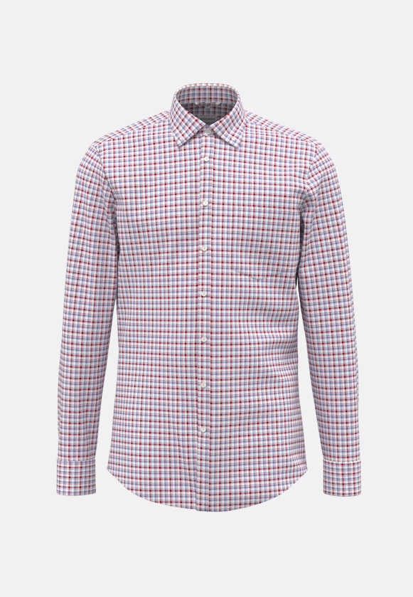 Non-iron Twill Business overhemd in Regular with Button-Down-Kraag in Rood |  Seidensticker Onlineshop