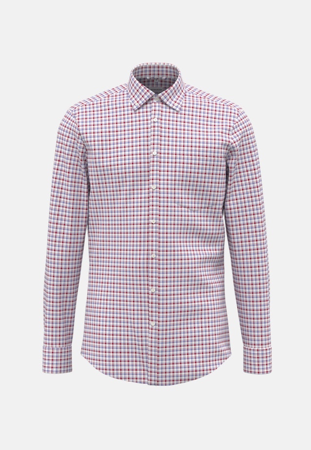 Regular Chemise d'affaires carreaux in Rouge |  Seidensticker Onlineshop