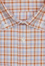 Regular Business Hemd Karo in Orange |  Seidensticker Onlineshop