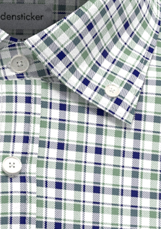 Non-iron Twill Business Shirt in Regular with Button-Down-Collar in Green |  Seidensticker Onlineshop