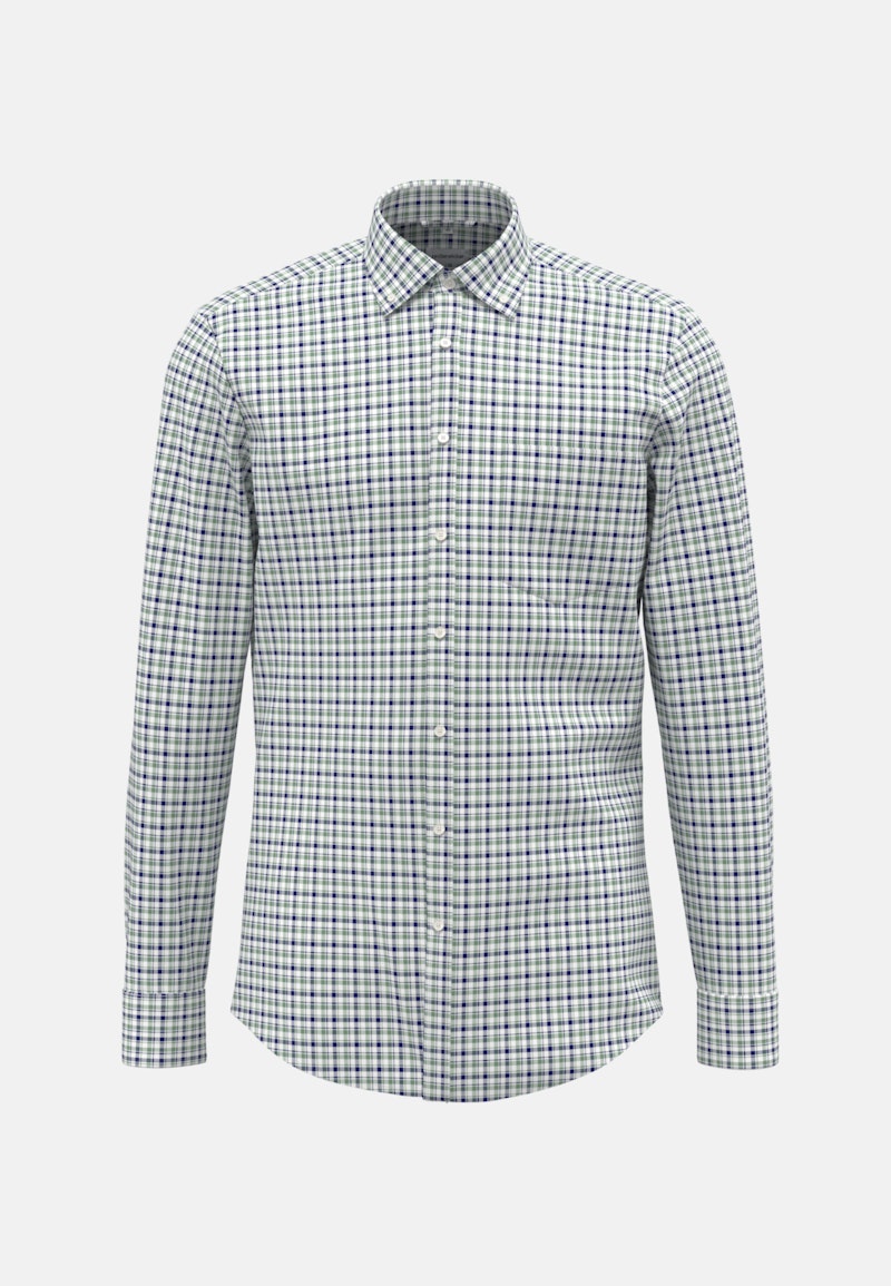 Non-iron Twill Business overhemd in Regular with Button-Down-Kraag