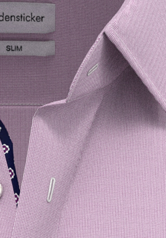 Non-iron Struktur Business overhemd in Shaped with Kentkraag in Roze/Pink |  Seidensticker Onlineshop