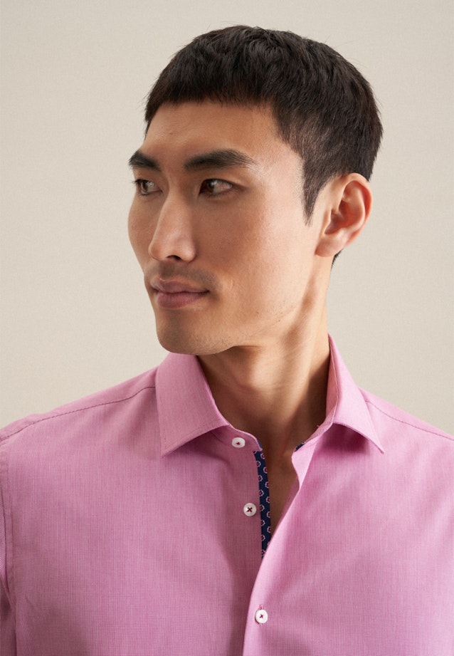 Non-iron Structure Business Shirt in Shaped with Kent-Collar in Pink |  Seidensticker Onlineshop