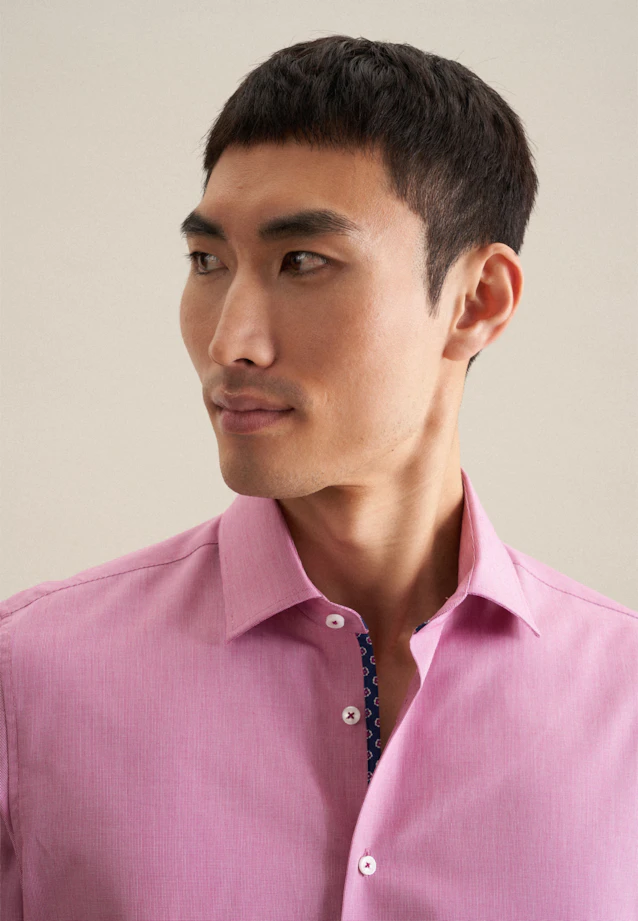 Shaped Chemise d'affaires Uni in Rose Fuchsia |  Seidensticker Onlineshop