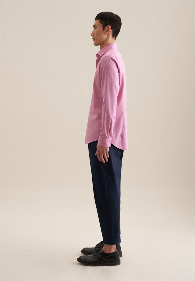 Shaped Business Hemd Uni in Rosa/Pink |  Seidensticker Onlineshop