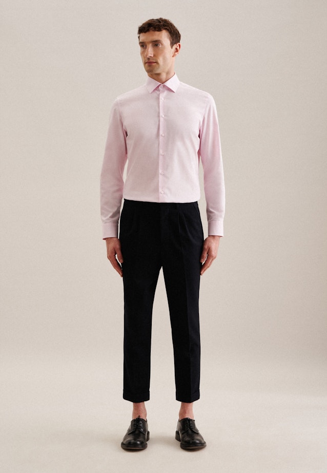 Shaped Business Hemd Uni in Rosa/Pink |  Seidensticker Onlineshop