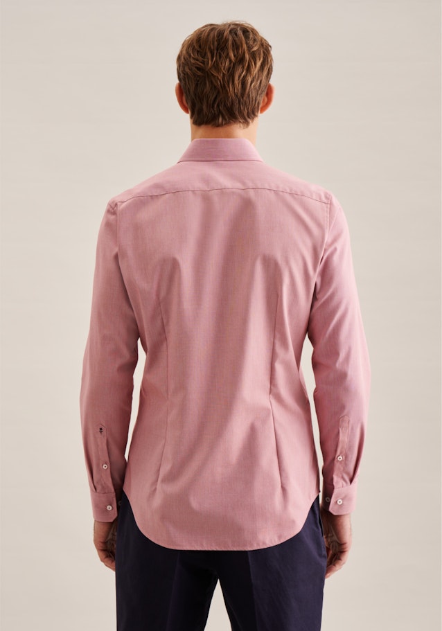 Non-iron Structure Business Shirt in Shaped with Kent-Collar in Red | Seidensticker Onlineshop