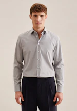 Shaped Business Hemd Uni in Grau |  Seidensticker Onlineshop