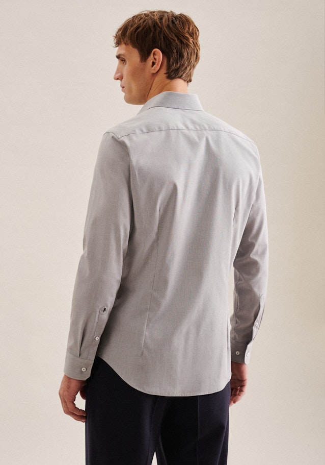 Shaped Business Hemd Uni in Grau | Seidensticker Onlineshop