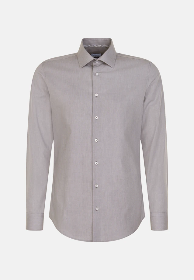 Shaped Business Hemd Uni in Grau |  Seidensticker Onlineshop