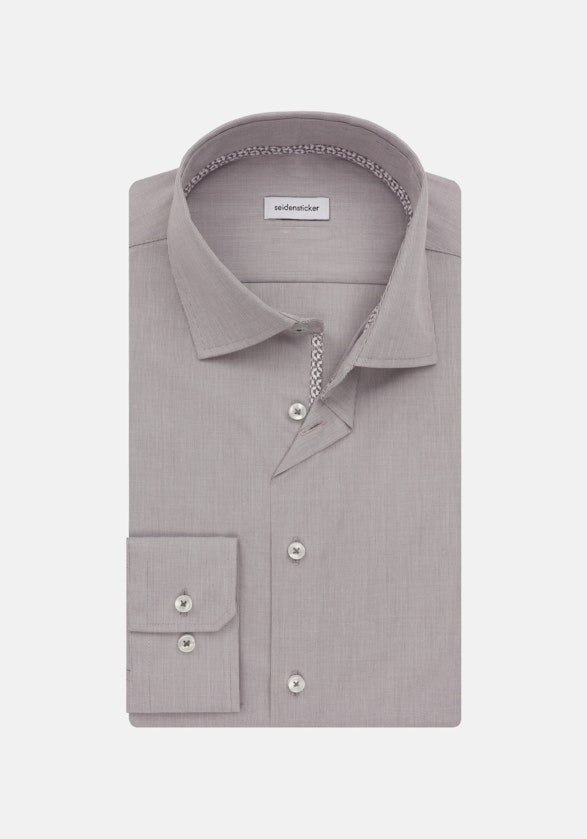 Shaped Business Hemd Uni in Grau | Seidensticker Onlineshop