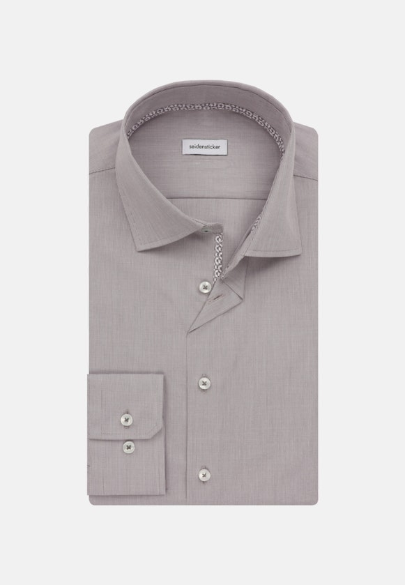 Shaped Business shirt Uni in Grey |  Seidensticker Onlineshop