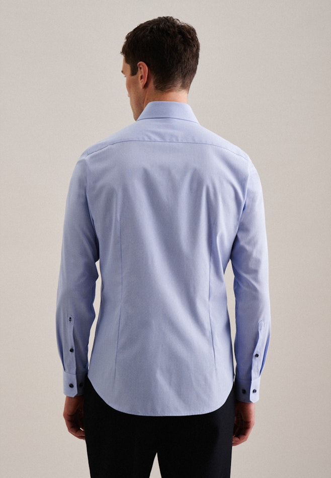 Chemise Business Shaped Structuré Col Kent dans Bleu Clair | Boutique en ligne Seidensticker