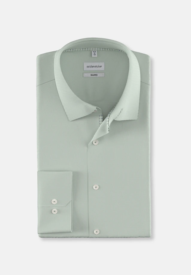 Shaped Business shirt Uni in Green |  Seidensticker Onlineshop