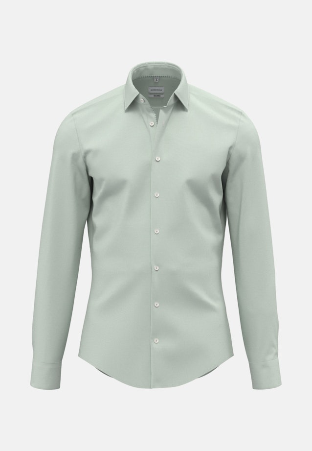 Non-iron Structure Business Shirt in Shaped with Kent-Collar in Green |  Seidensticker Onlineshop