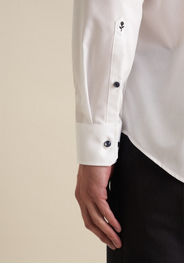 Shaped Business Hemd Uni in Weiß | Seidensticker Onlineshop